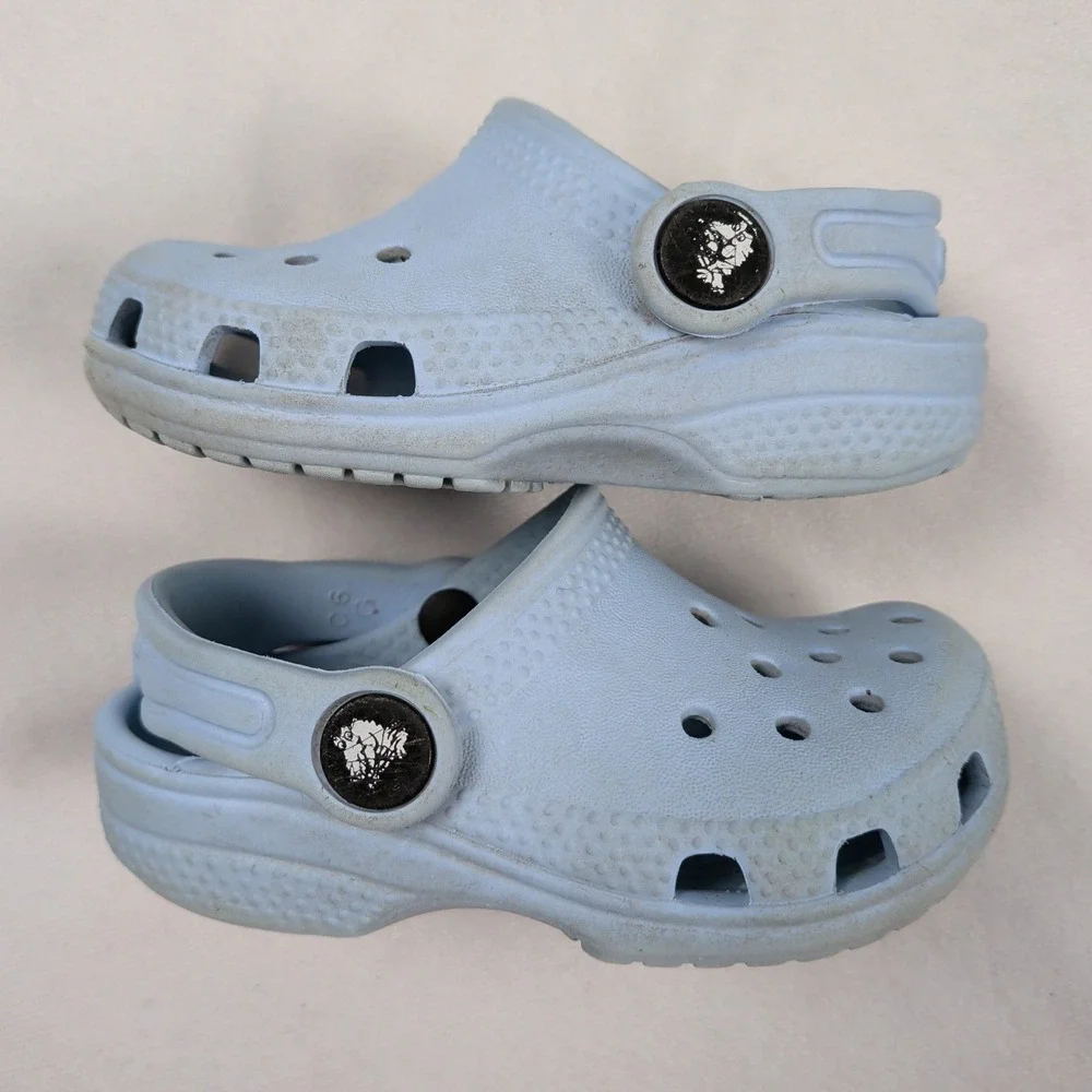 Crocs Classic Clog Light Blue Toddler Size C6 Slip On Water Shoes